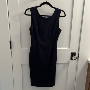 Banana Republic navy sleeveless sheath dress